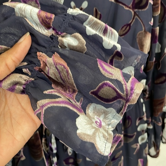 CAROLINA BELLE Dark Floral Dress | Size 10 - Picture 4 of 14